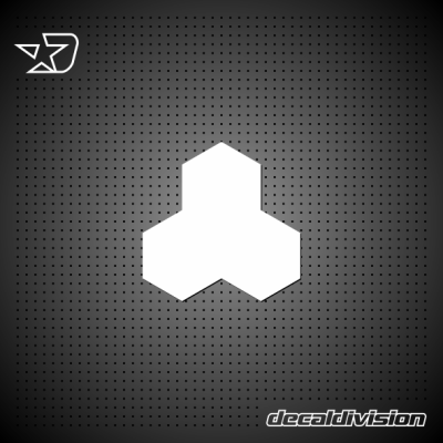 Geometric Hex Shape Stickers